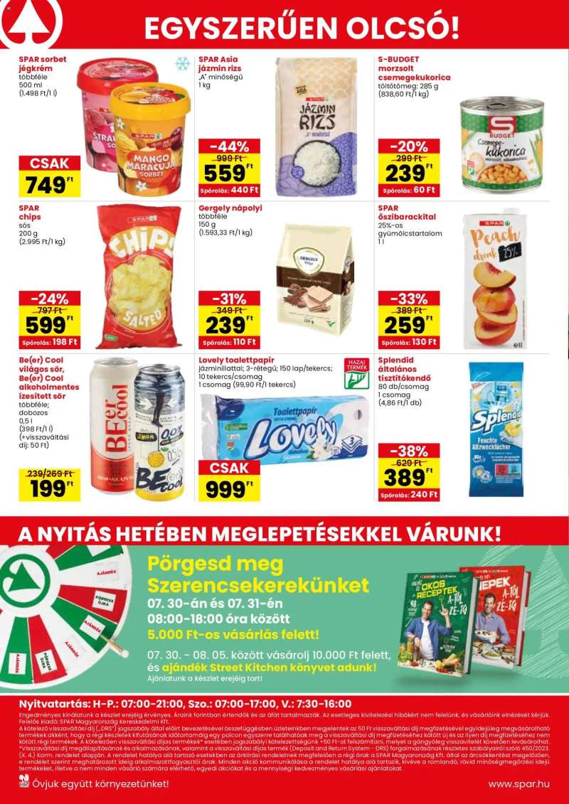Spar Spar Bp., Maroshévíz u. 1. üzletnyitás 4 oldal