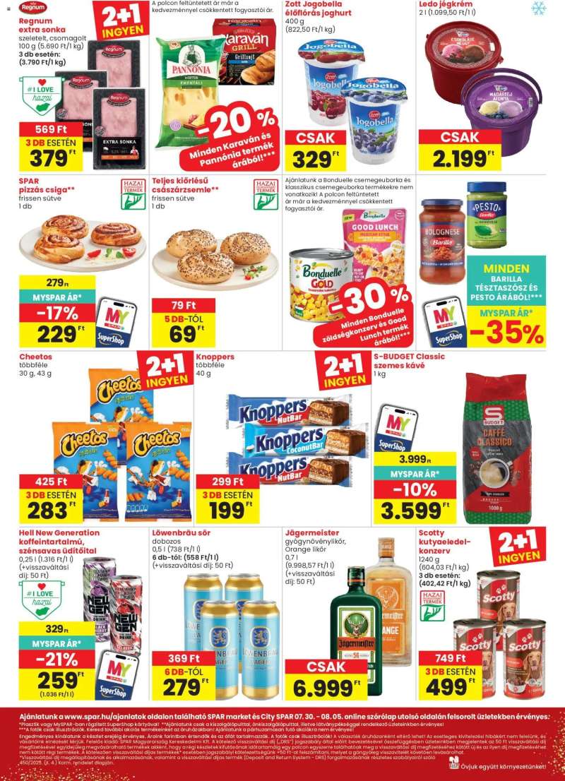 Spar Spar City szórólap 2 oldal