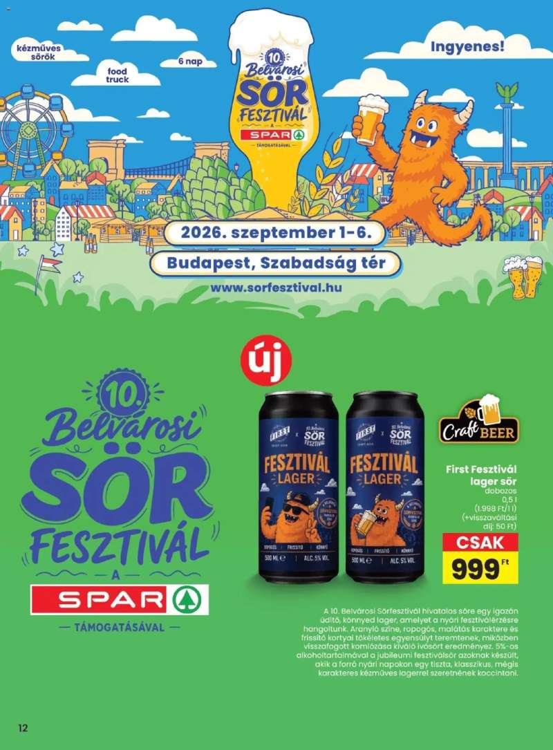 Spar Spar akciós újság 12 oldal