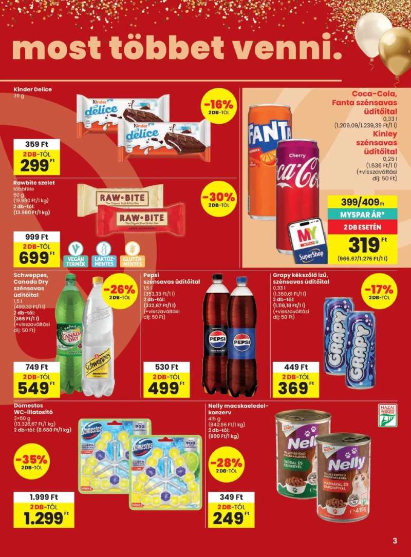 Spar Spar akciós újság 3 oldal