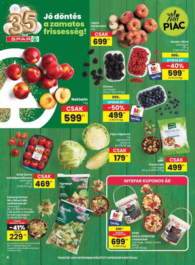 Spar Spar akciós újság 4 oldal