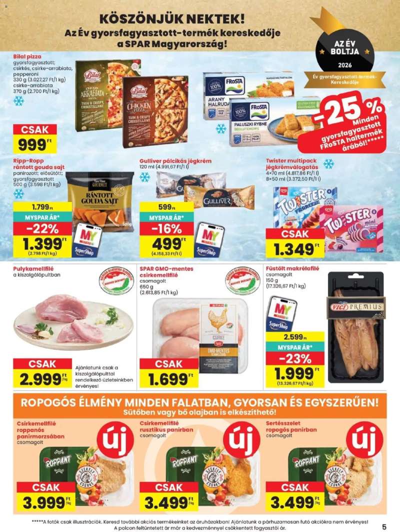 Spar Spar akciós újság 5 oldal