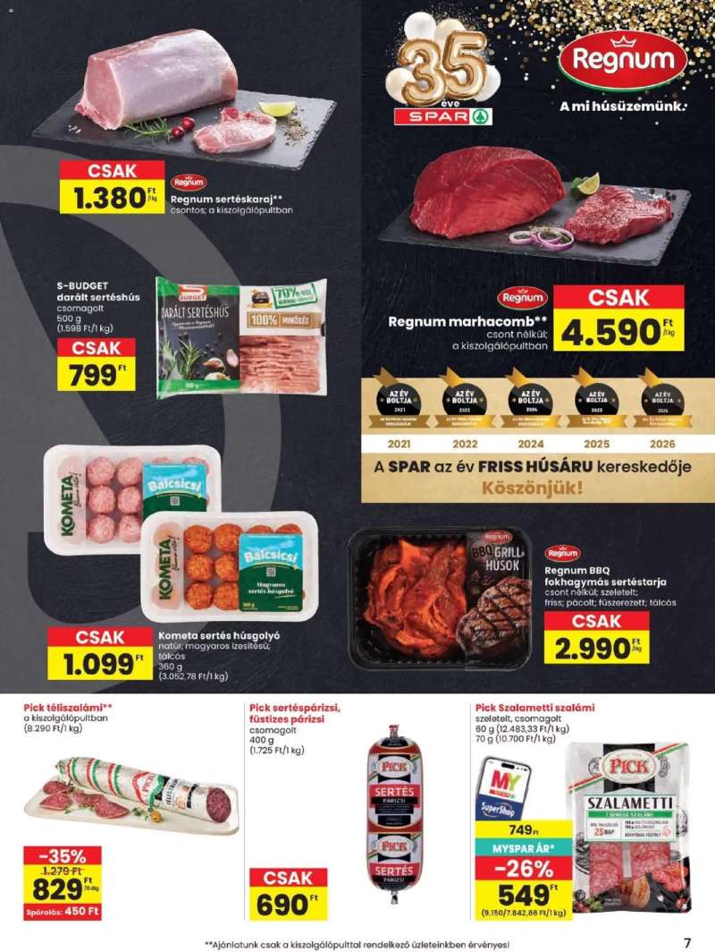Spar Spar akciós újság 7 oldal
