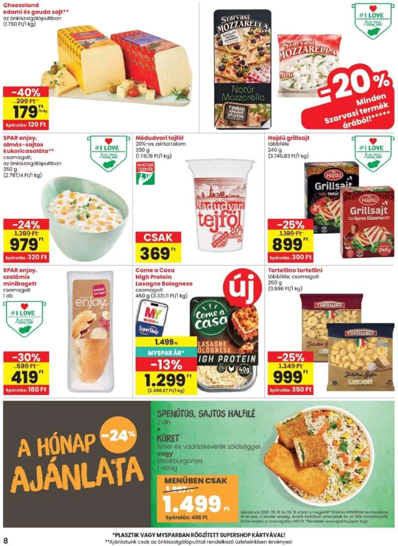 Spar Spar akciós újság 8 oldal