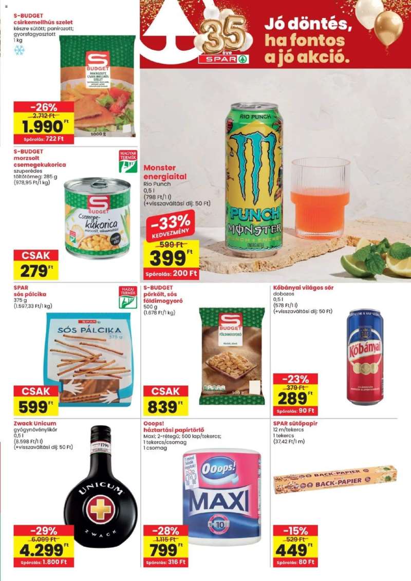 Spar Spar Bp. XIII. Országbíró út üzlet újranyitás 3 oldal