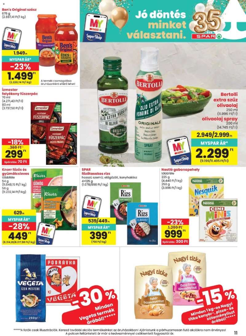 Spar Spar akciós újság 11 oldal