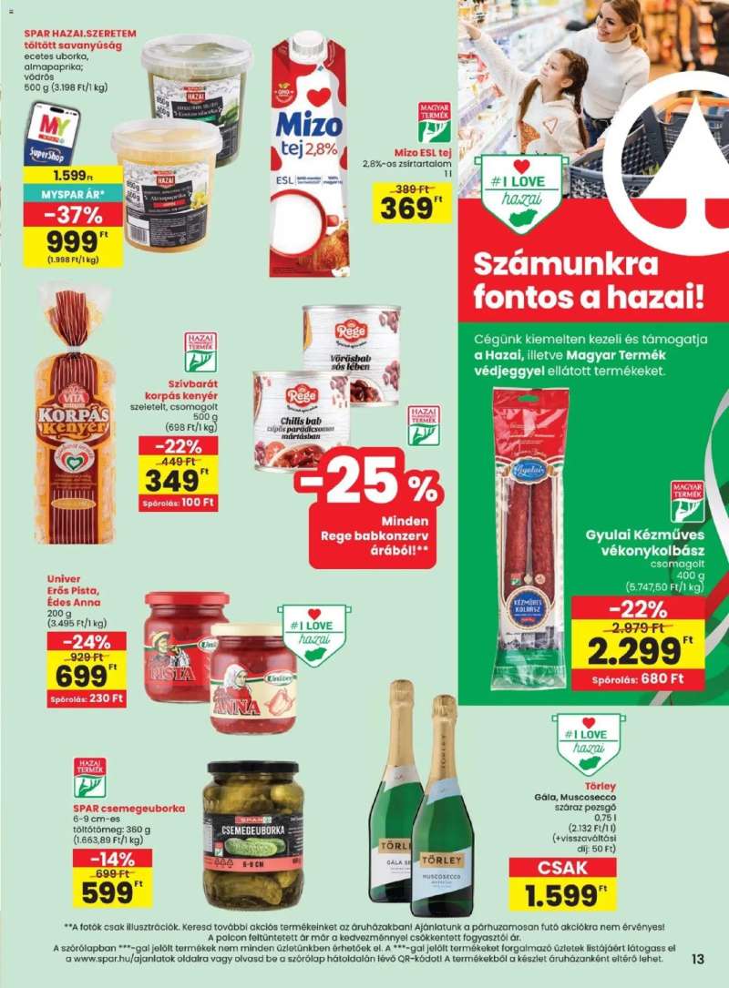 Spar Spar akciós újság 13 oldal