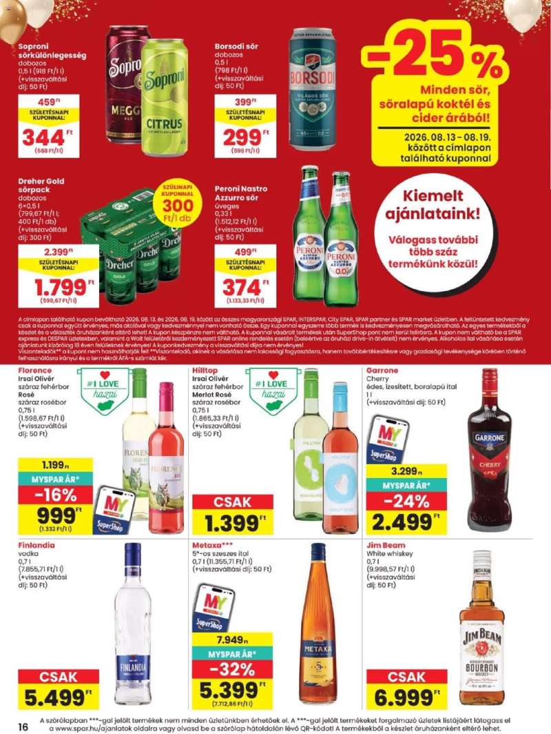 Spar Spar akciós újság 16 oldal