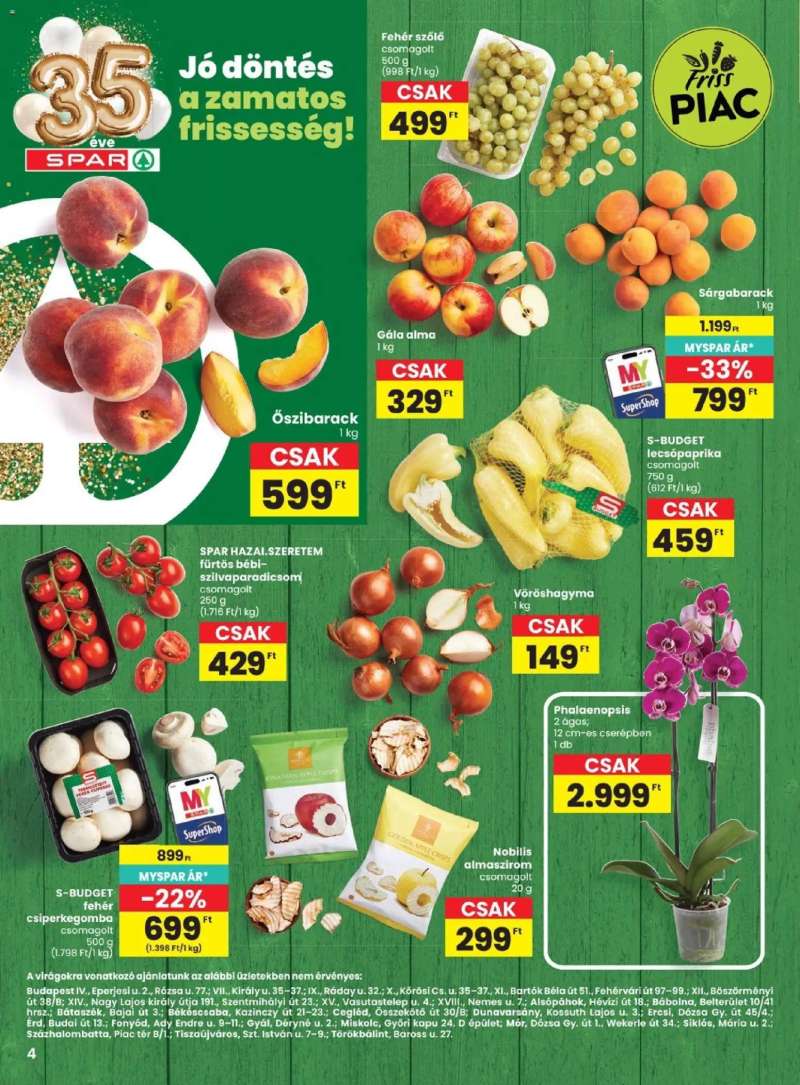 Spar Spar akciós újság 4 oldal