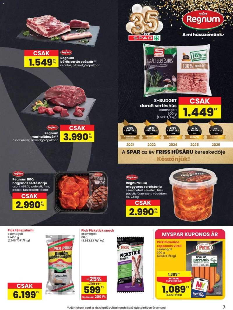 Spar Spar akciós újság 7 oldal
