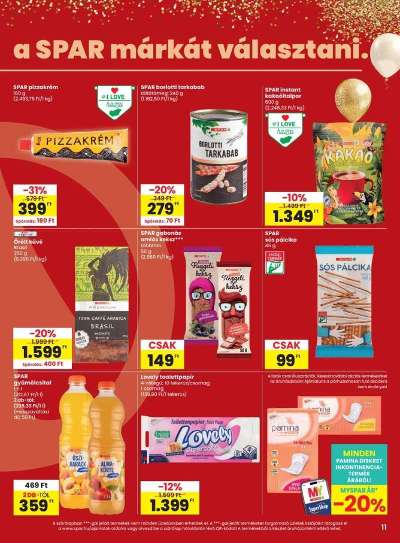 Spar Spar akciós újság 11 oldal
