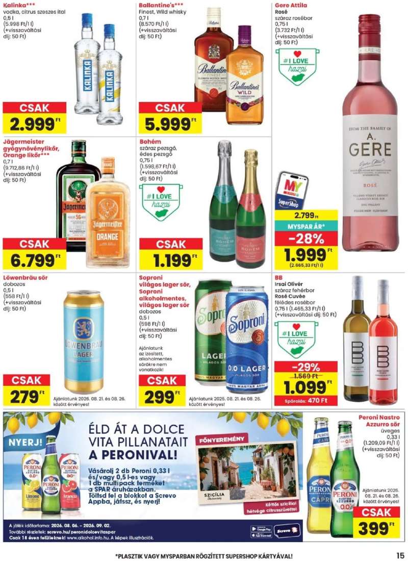 Spar Spar akciós újság 15 oldal
