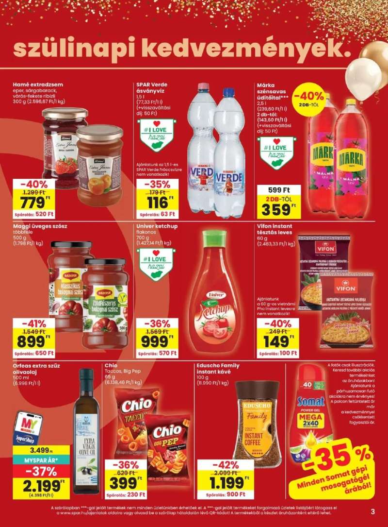 Spar Spar akciós újság 3 oldal