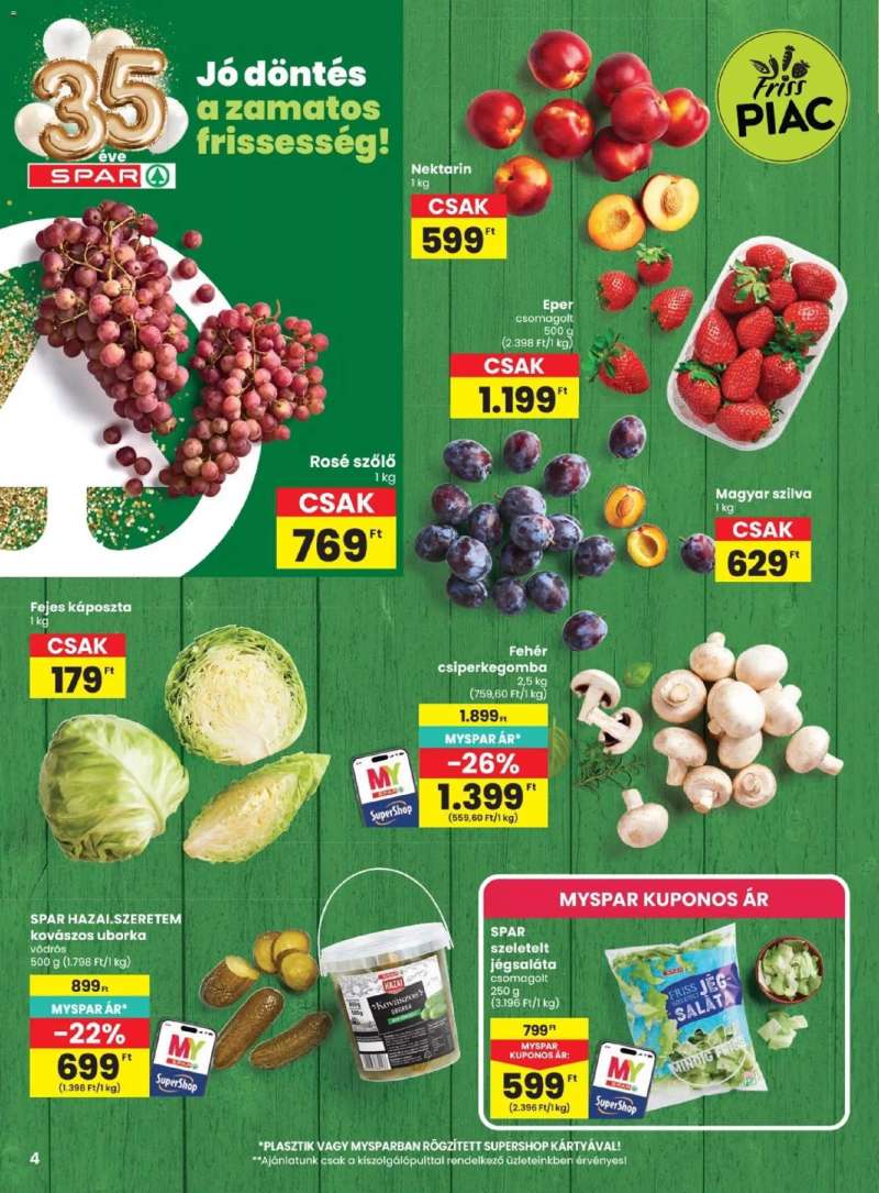 Spar Spar akciós újság 4 oldal