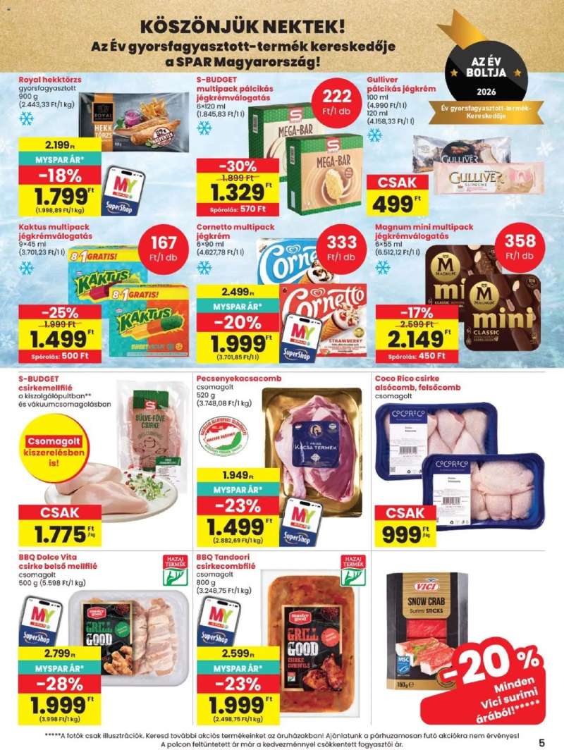Spar Spar akciós újság 5 oldal