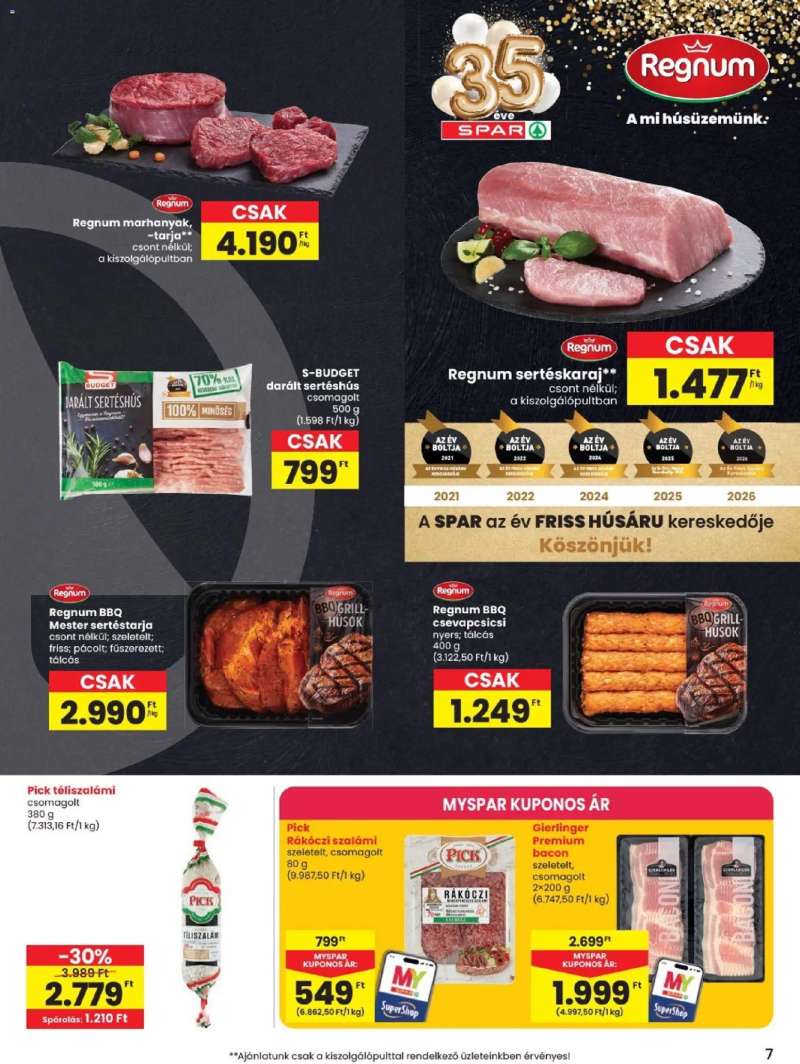 Spar Spar akciós újság 7 oldal