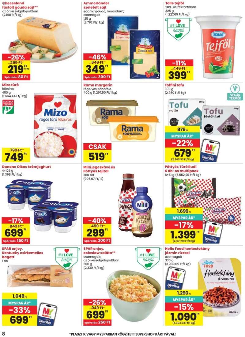 Spar Spar akciós újság 8 oldal