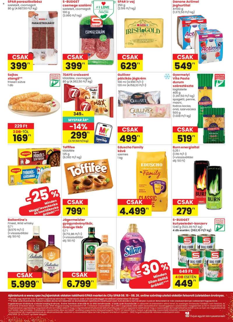 Spar Spar City szórólap 2 oldal