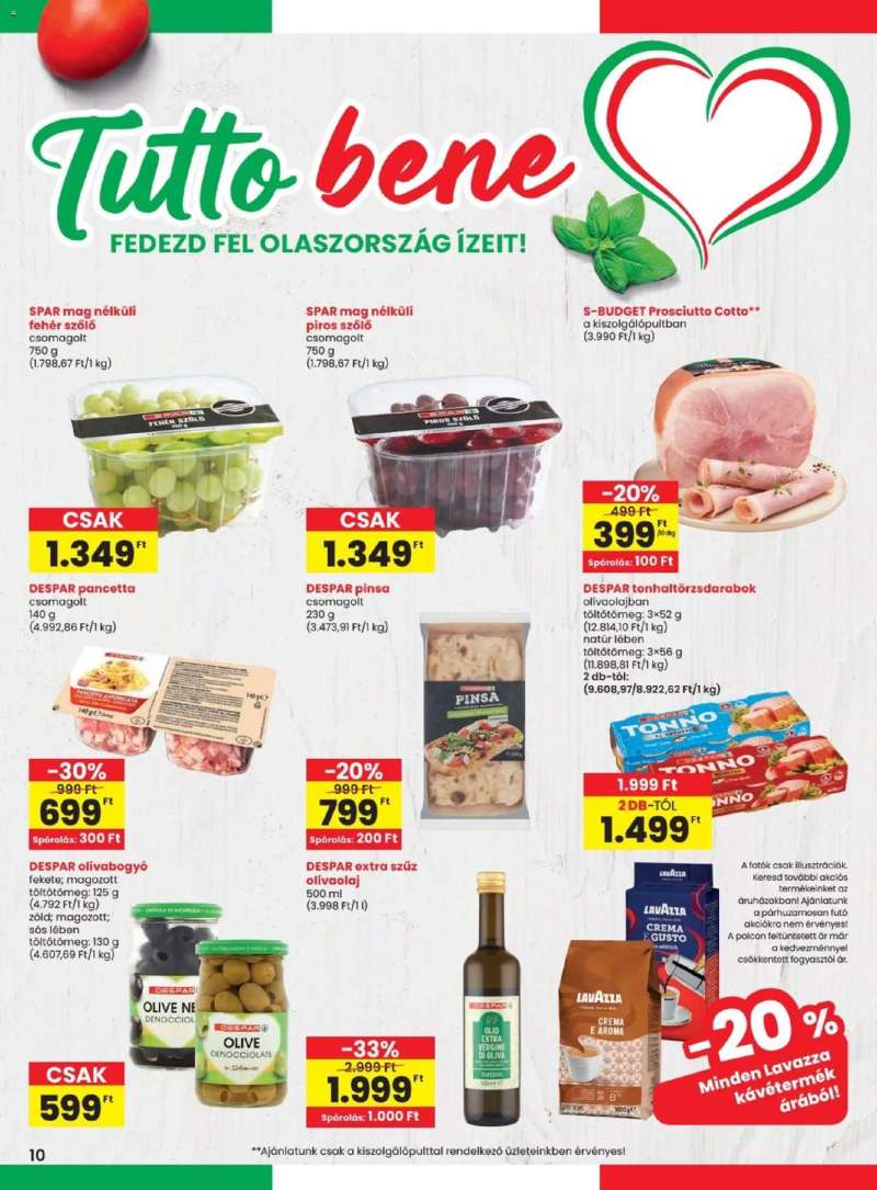 Spar Spar akciós újság 10 oldal