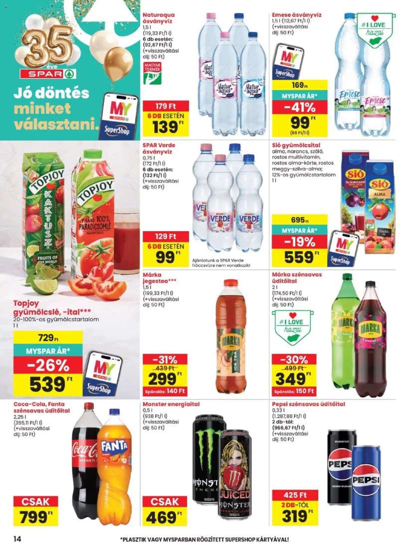 Spar Spar akciós újság 14 oldal