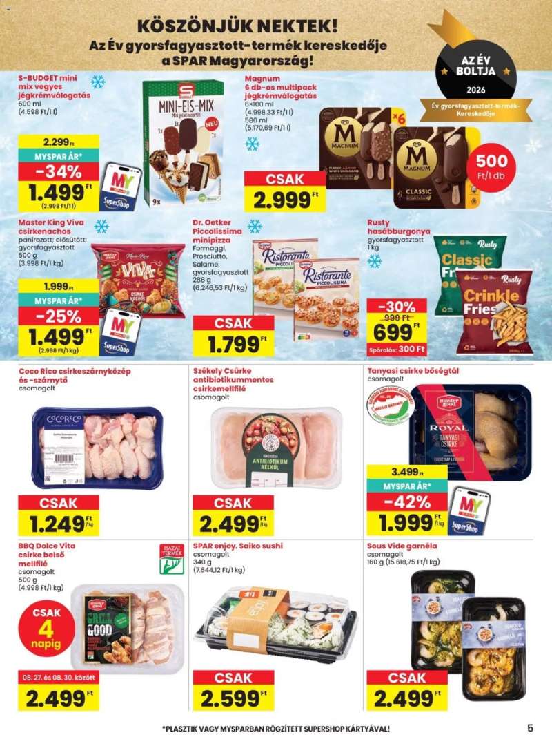 Spar Spar akciós újság 5 oldal