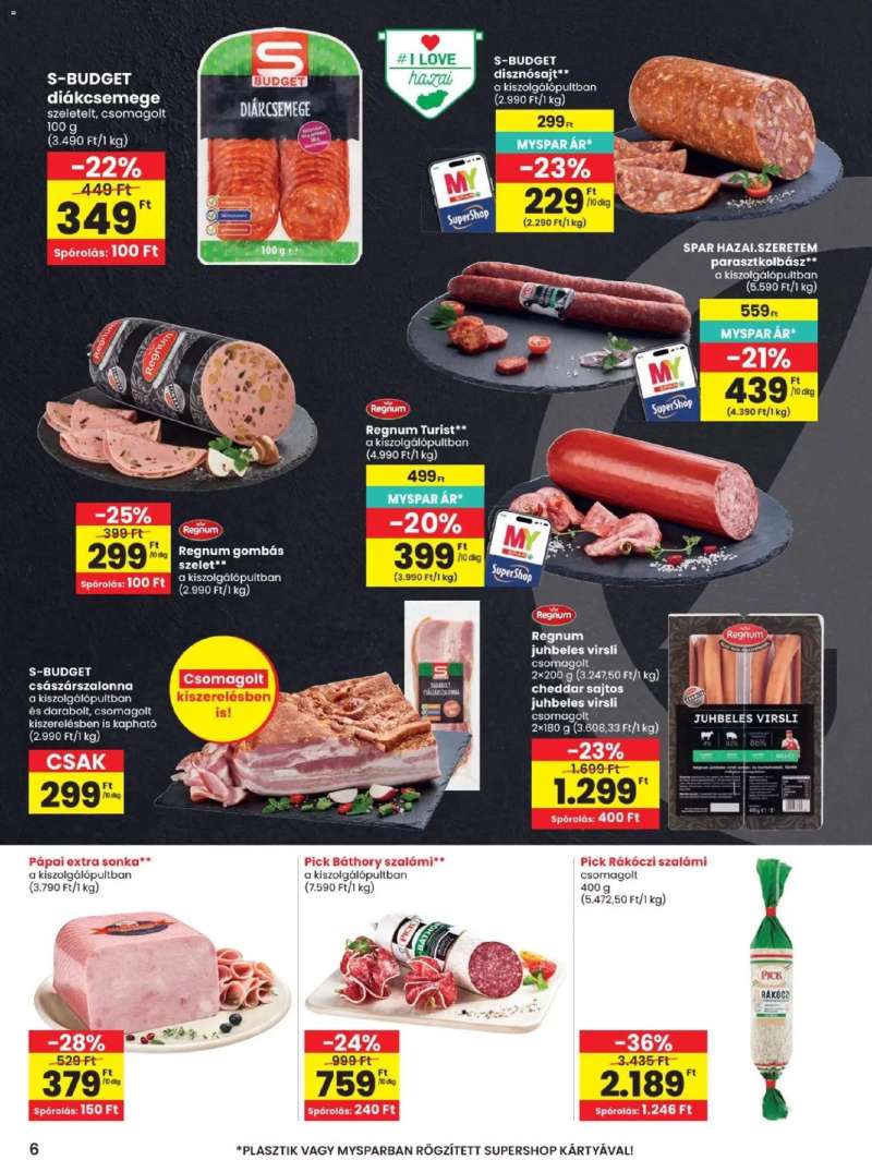 Spar Spar akciós újság 6 oldal