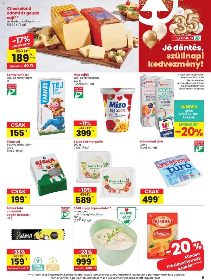 Spar Spar akciós újság 9 oldal