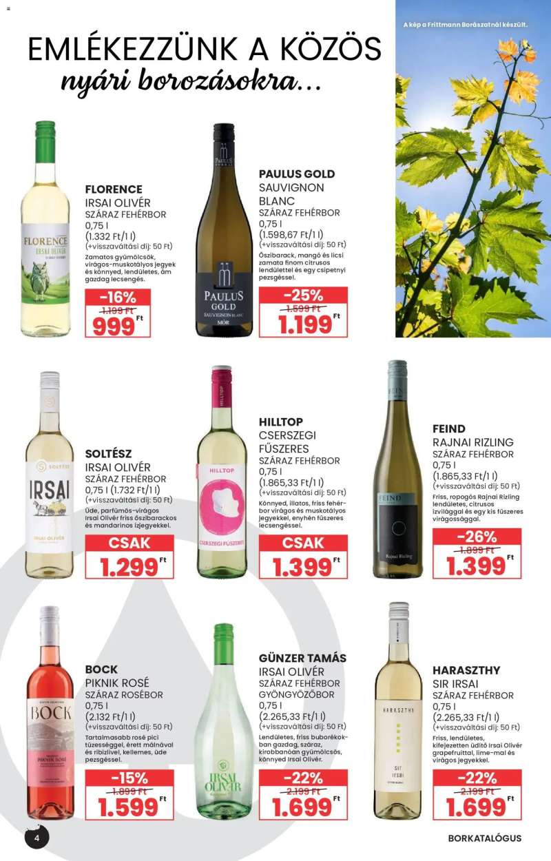 Spar Spar BOR ősz katalógus 4 oldal