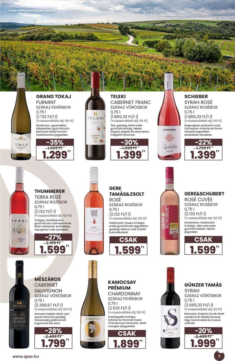 Spar Spar BOR ősz katalógus 9 oldal