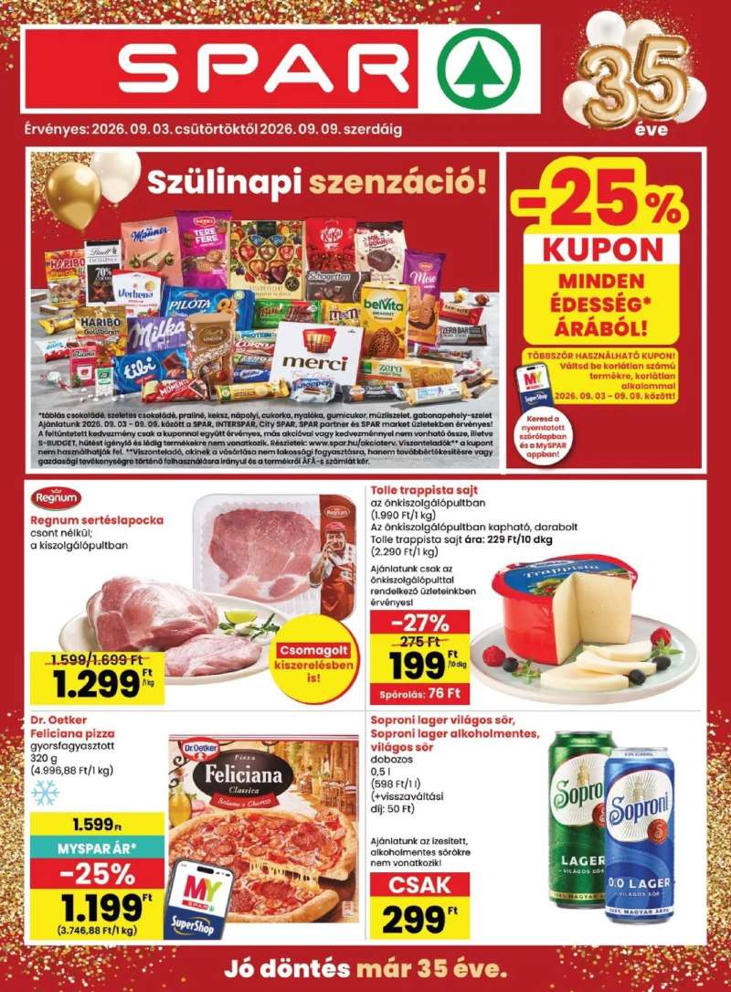 Spar Spar akciós újság 1 oldal