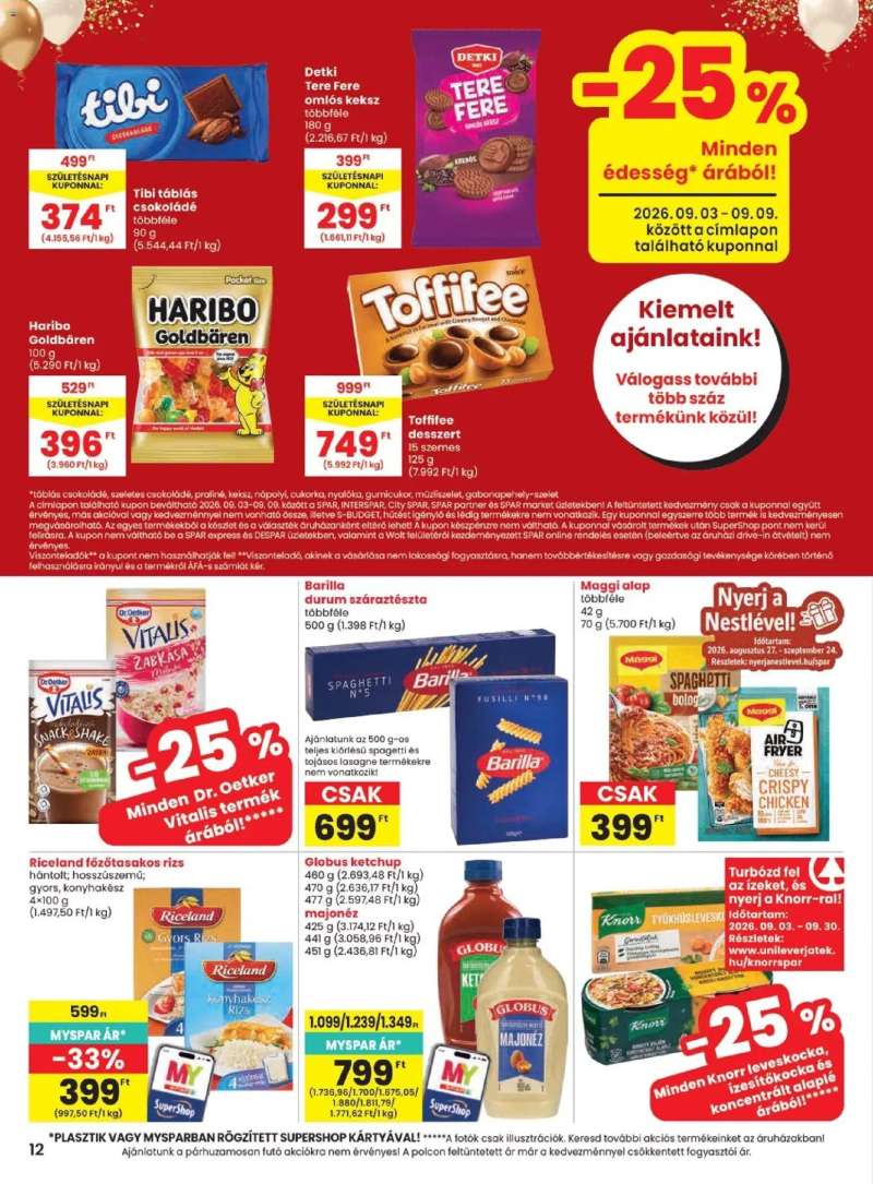 Spar Spar akciós újság 12 oldal