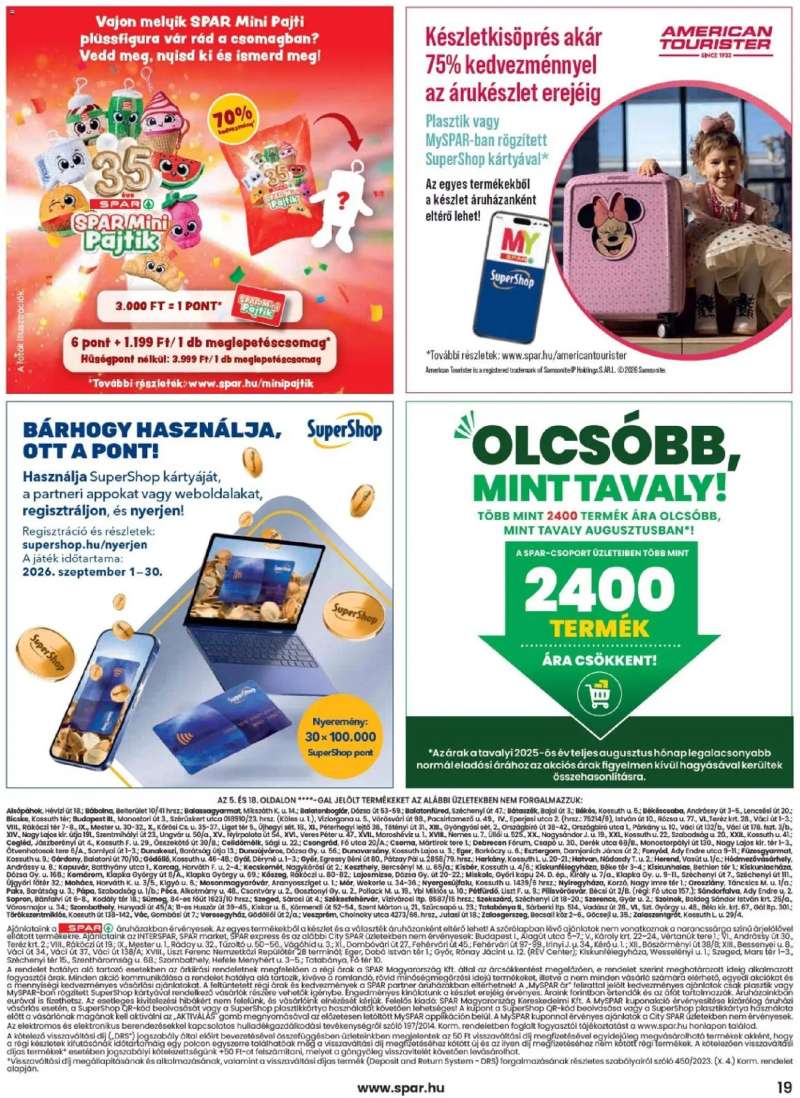 Spar Spar akciós újság 19 oldal