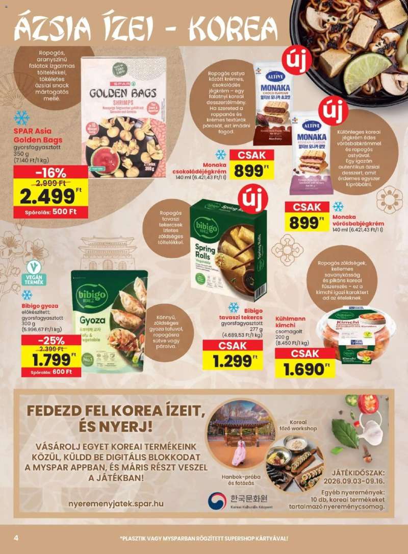 Spar Spar akciós újság 4 oldal