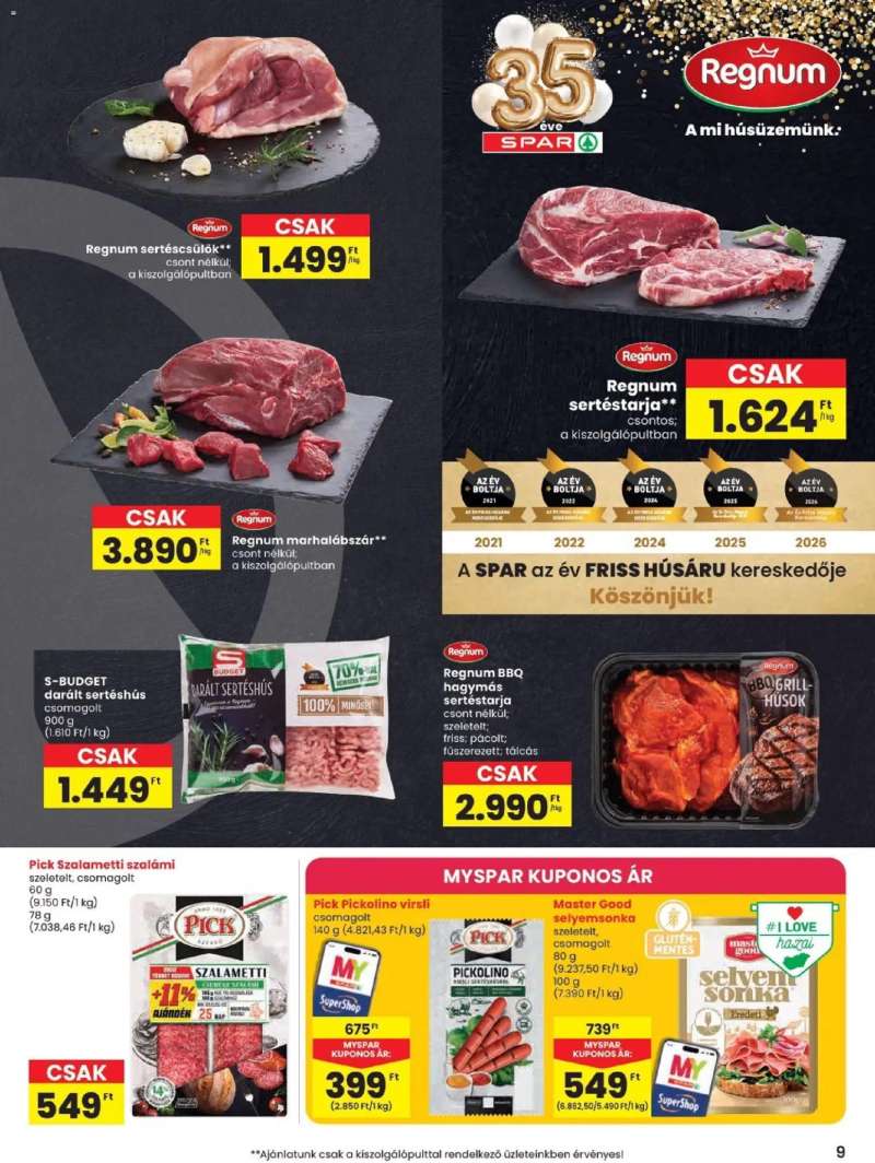 Spar Spar akciós újság 9 oldal
