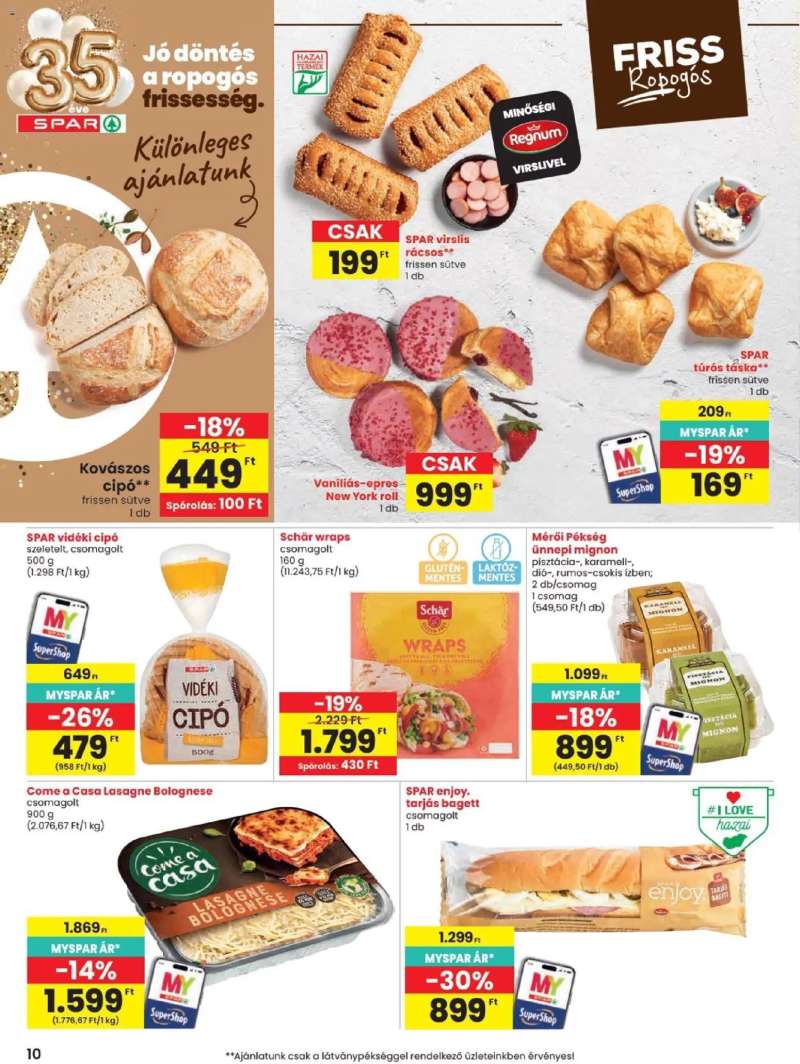 Spar Spar akciós újság 10 oldal