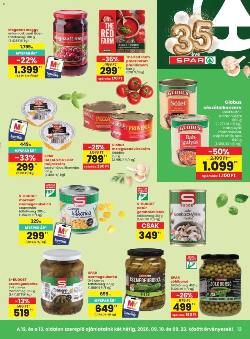 Spar Spar akciós újság 13 oldal