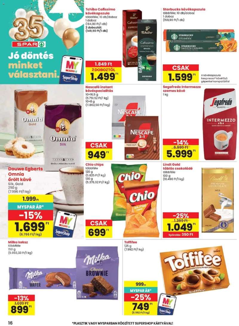 Spar Spar akciós újság 16 oldal