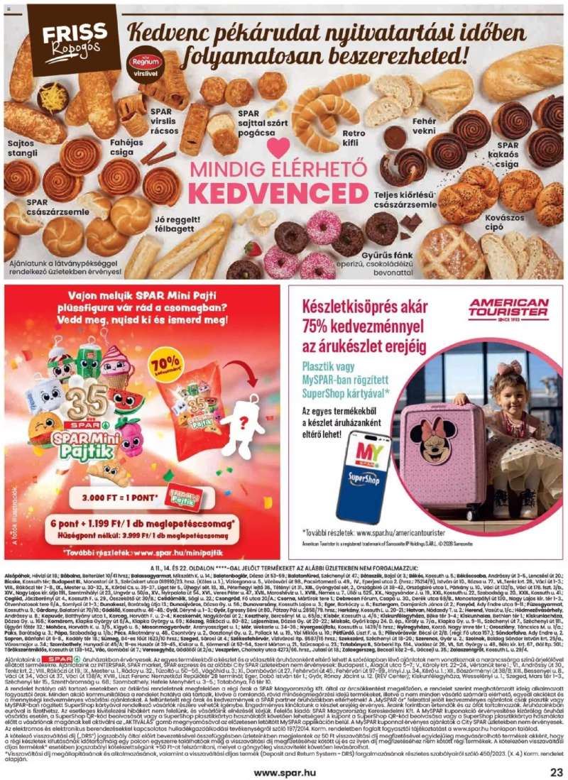Spar Spar akciós újság 23 oldal