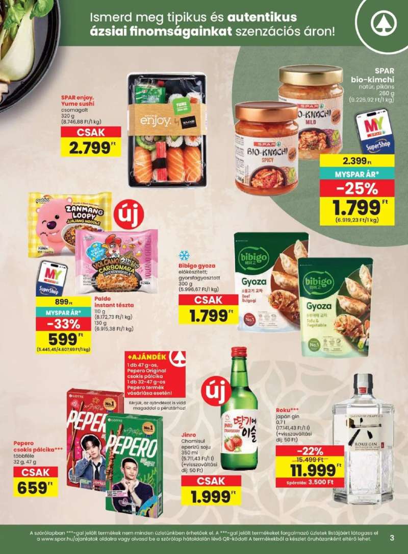 Spar Spar akciós újság 3 oldal