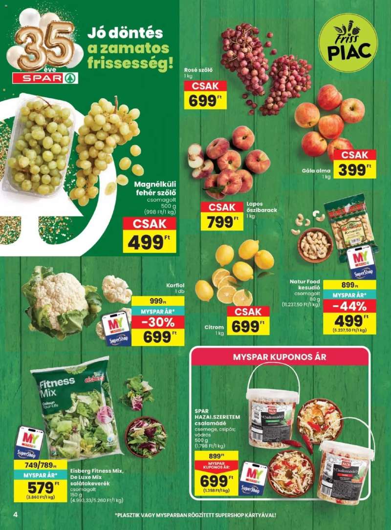 Spar Spar akciós újság 4 oldal