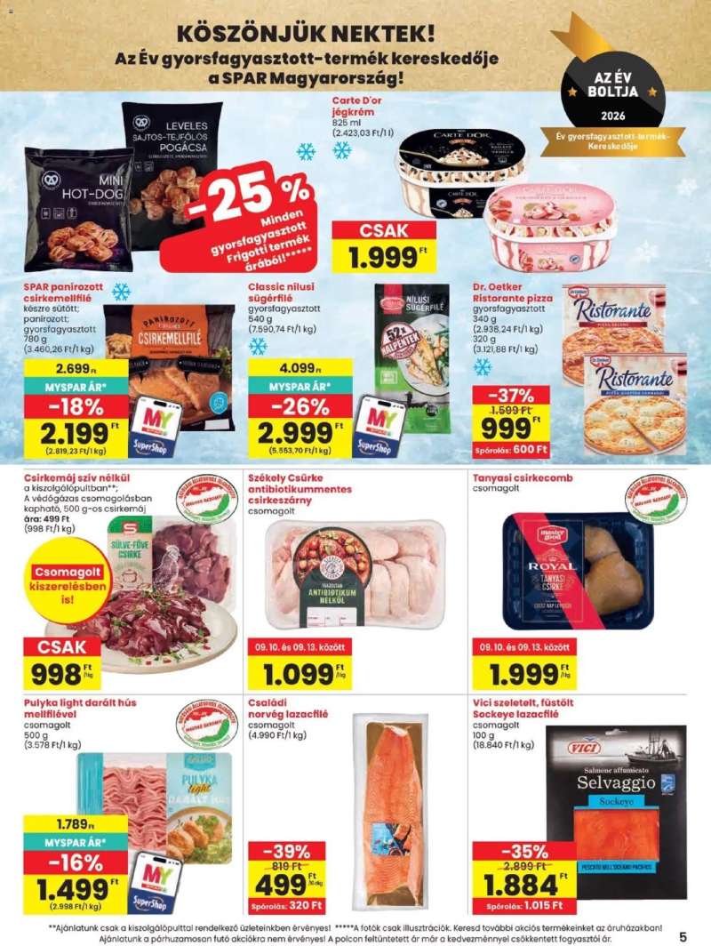 Spar Spar akciós újság 5 oldal