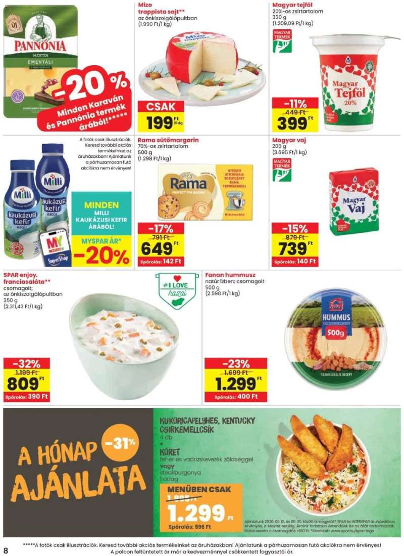 Spar Spar akciós újság 8 oldal