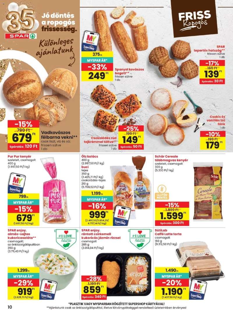 Spar Spar akciós újság 10 oldal