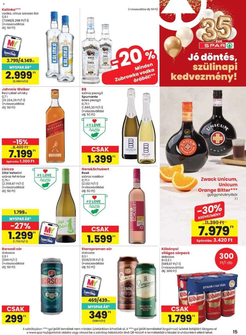Spar Spar akciós újság 15 oldal