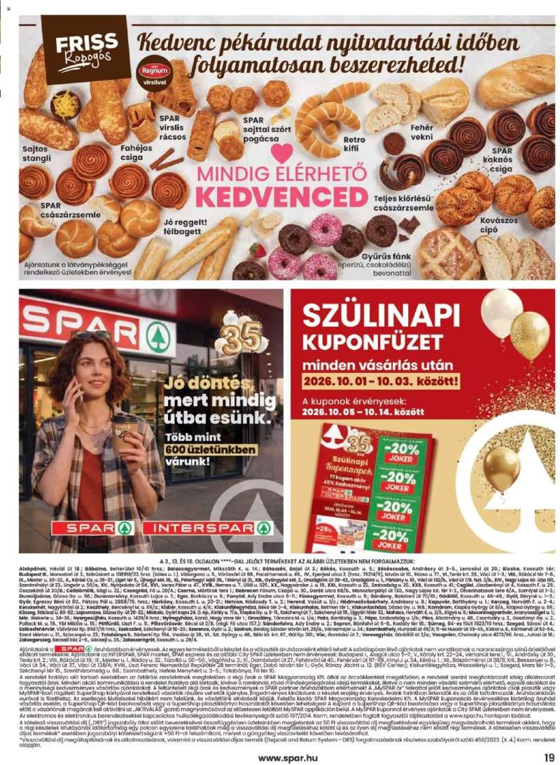 Spar Spar akciós újság 19 oldal