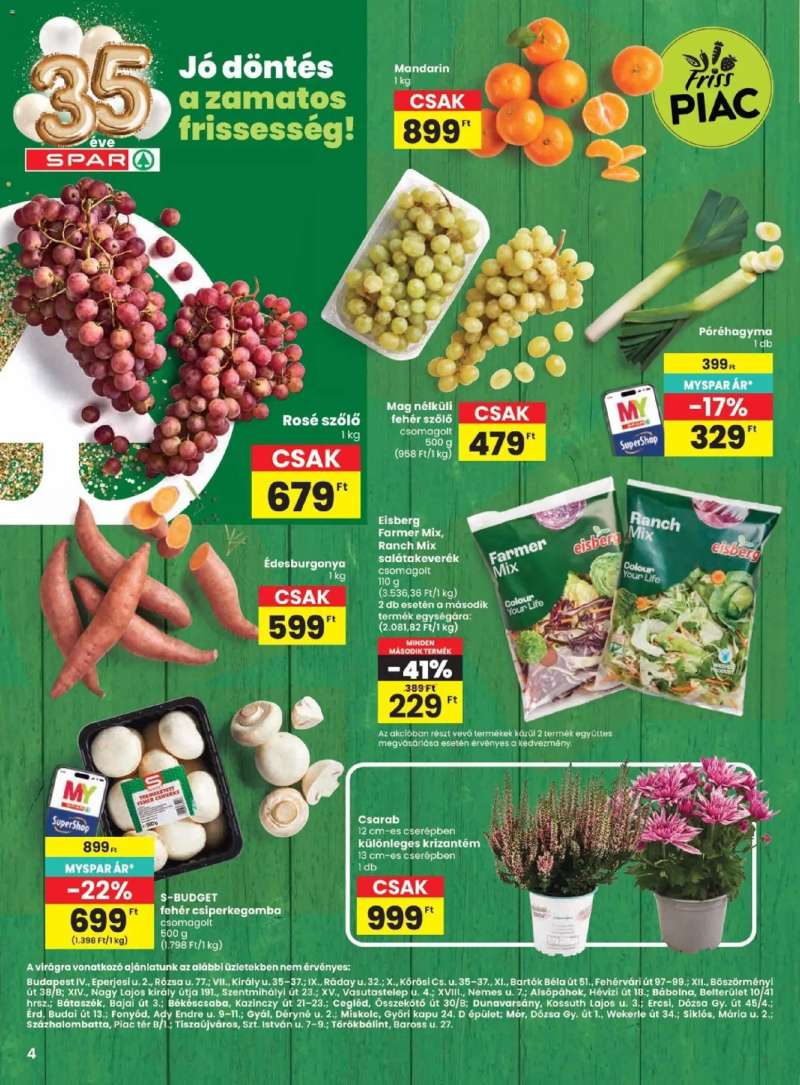 Spar Spar akciós újság 4 oldal