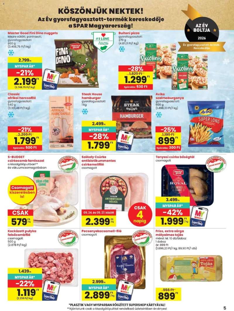 Spar Spar akciós újság 5 oldal