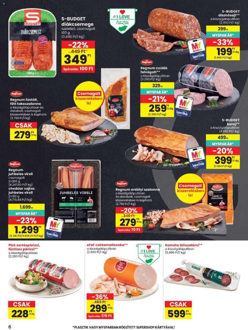Spar Spar akciós újság 6 oldal
