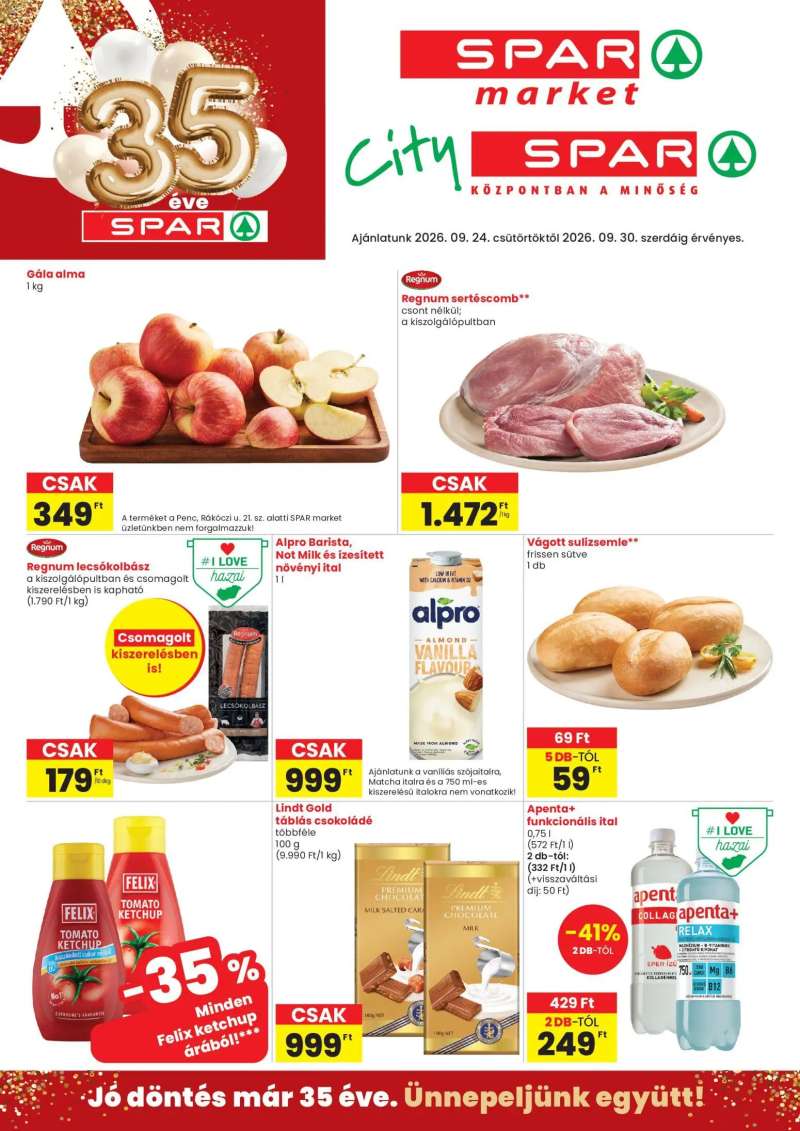 Spar Spar City szórólap 1 oldal