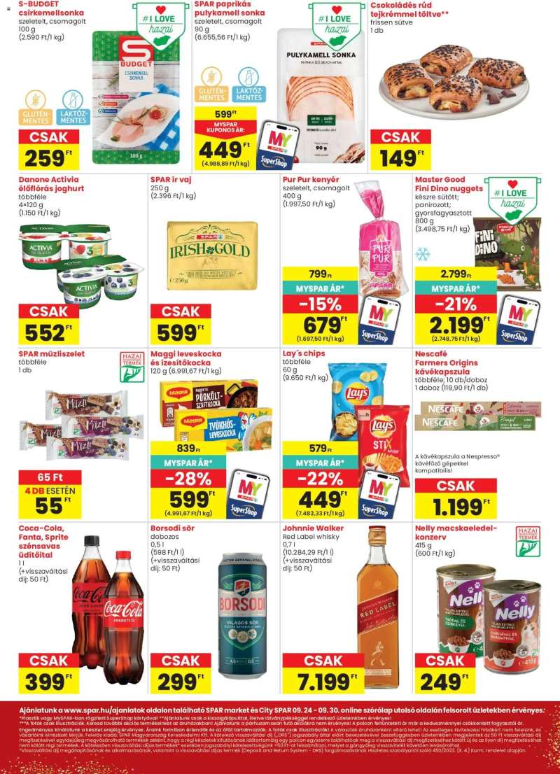 Spar Spar City szórólap 2 oldal